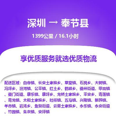 深圳到奉節縣貨運公司(當天派送）